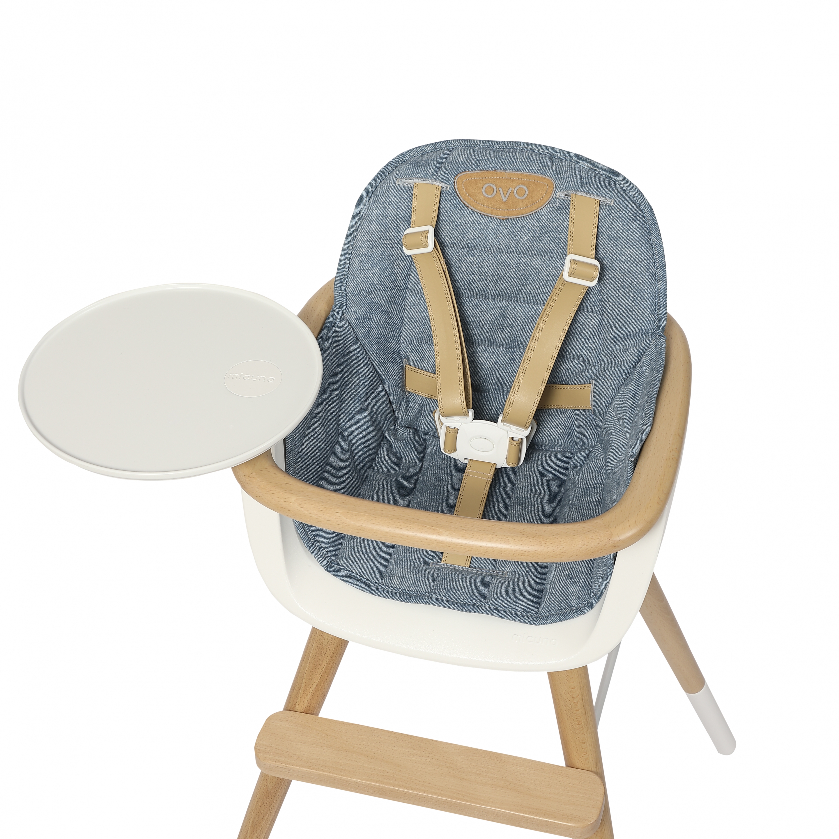 Micuna - Pieds en kit pour chaise haute OVO - Set de 4 - Gris