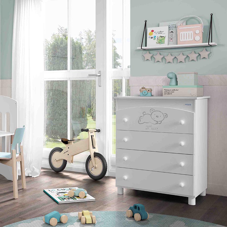 Mueble bañera cambiador cajón redondo - Micuna